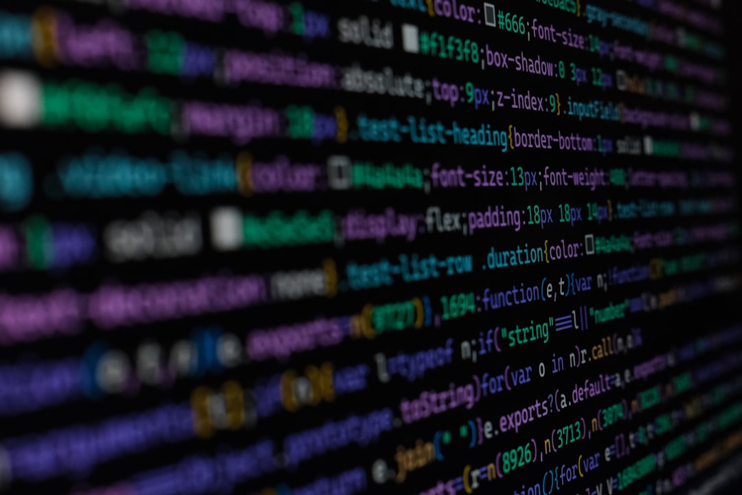 a computer screen with a lot of words on it