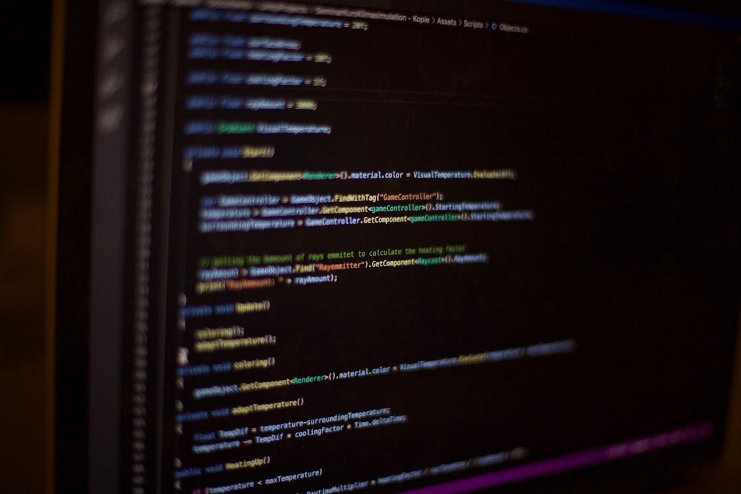 a computer screen with a bunch of lines on it